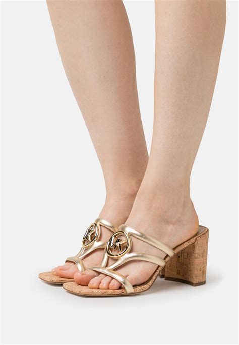 michael kors gold mules|michael kors mules on sale.